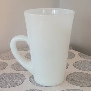 Vintage Milk Glass Coffee Latte Patio Mug